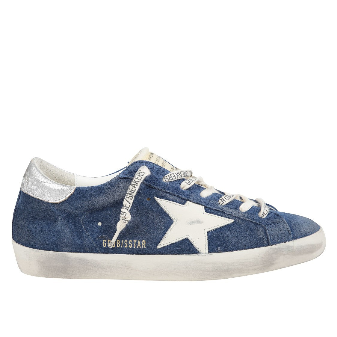 Golden Goose Blue Suede Sneakers