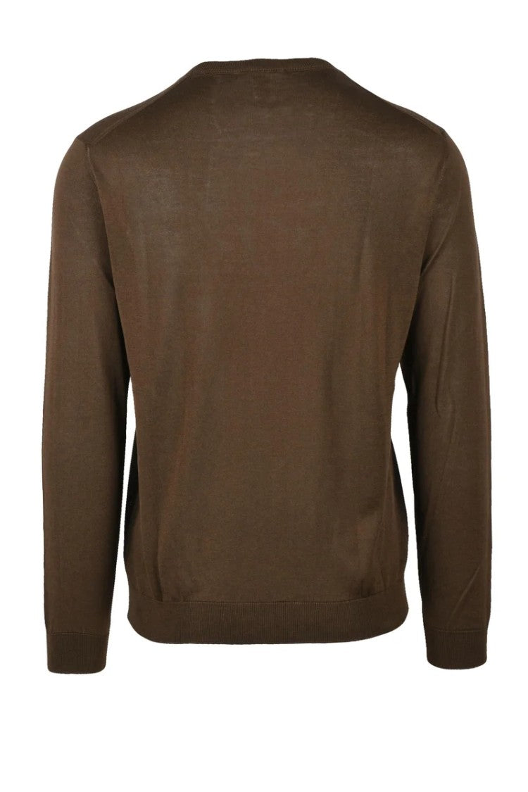 Baturo Crew Neck Sweater - Brown