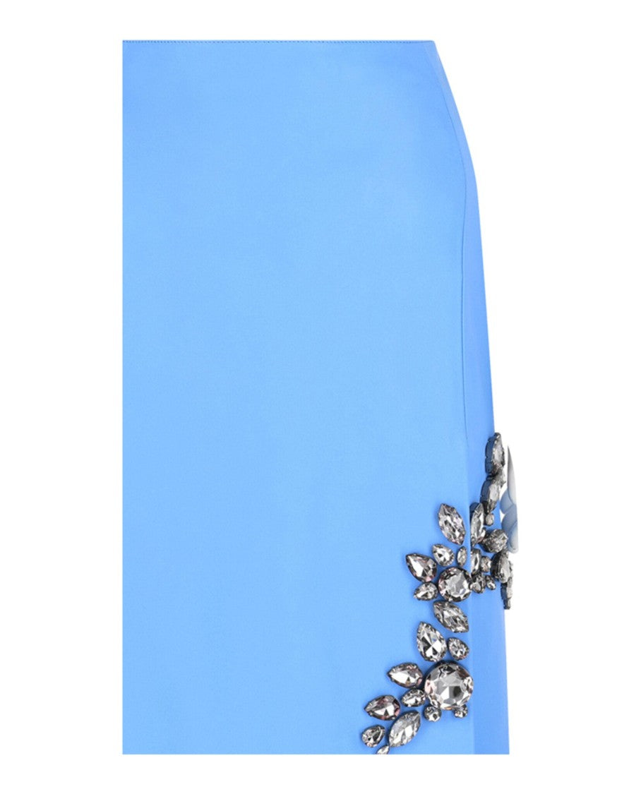 Givenchy Skirt In Leather With Embroidered Stones