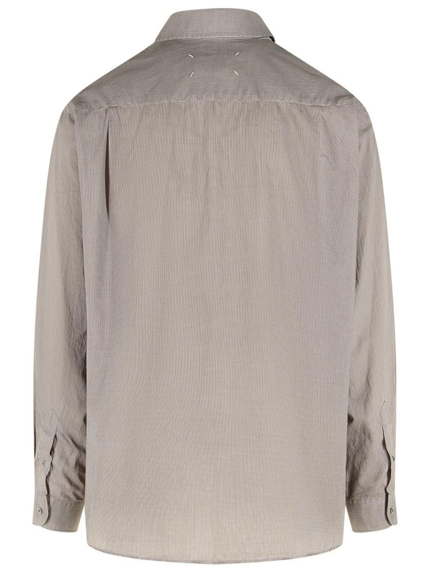 Maison Margiela 'Memory' Dark Beige Cotton Shirt