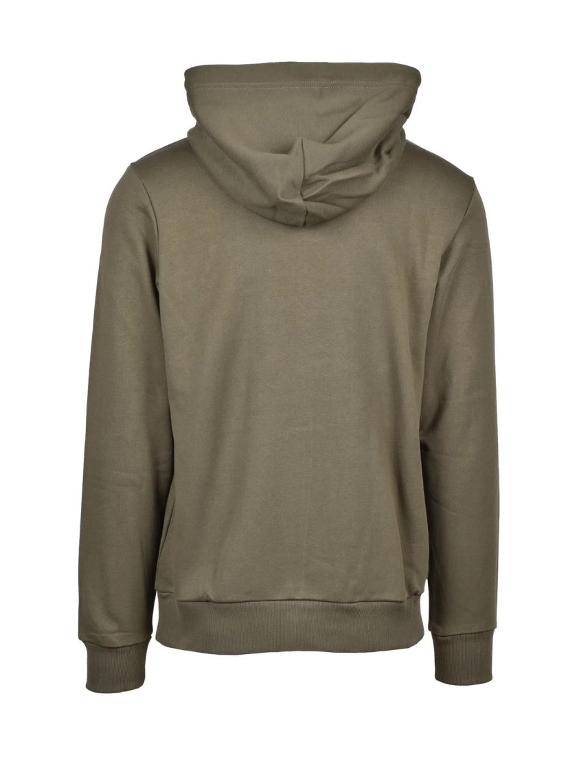 Diesel Green Cotton Logo Hoodie