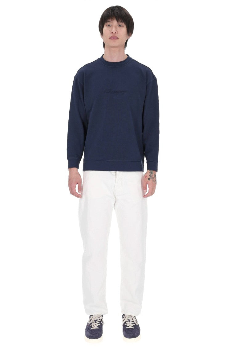 C.P. Company Blue Boxy Fit Cotton Sweatshirt