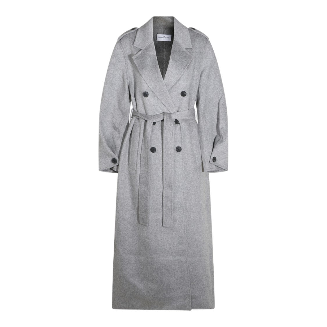 The Dynamis Studio Long Double-Breasted Belted Coat