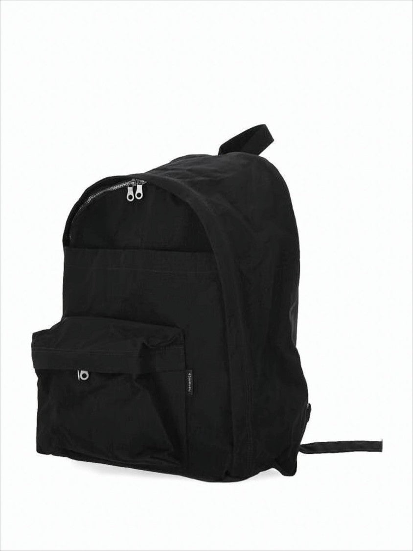Nanamica Minimalist Black Backpack With Double Zipper