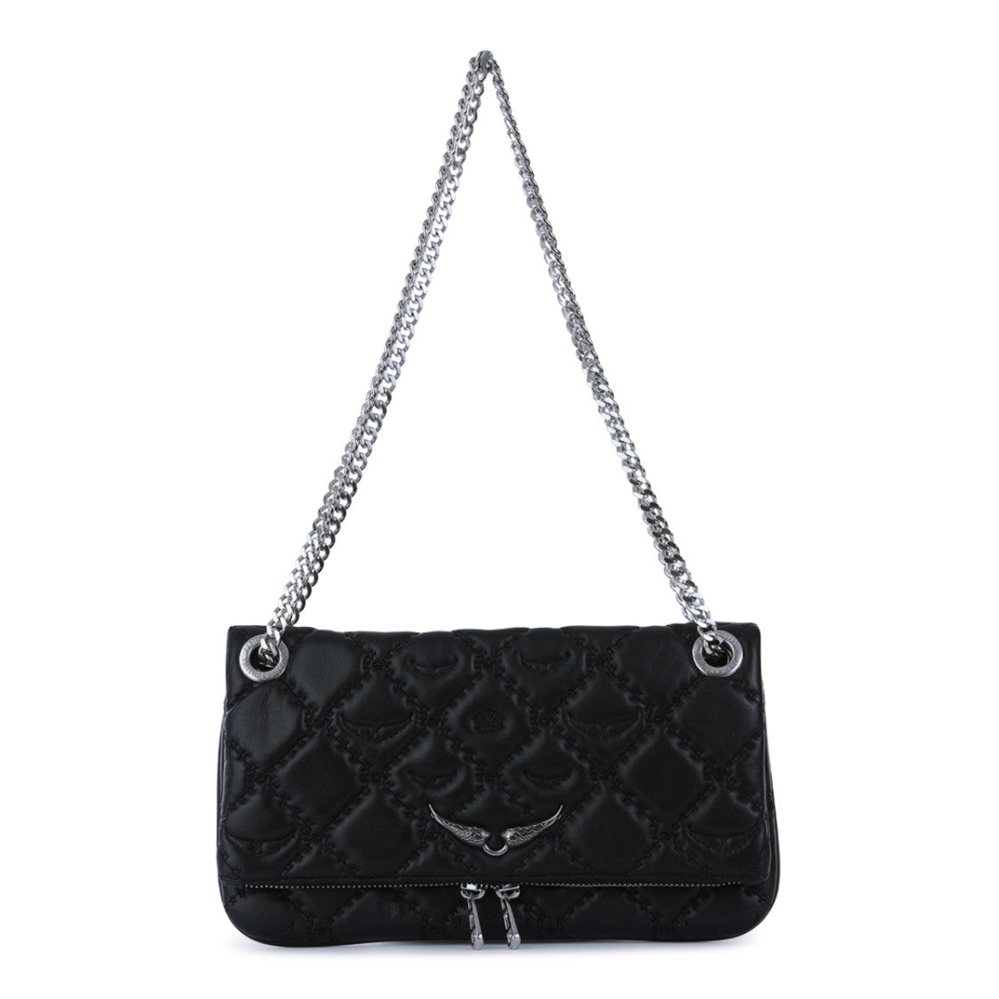 Zadig & Voltaire Black Leather Rock Ii Shoulder Bag