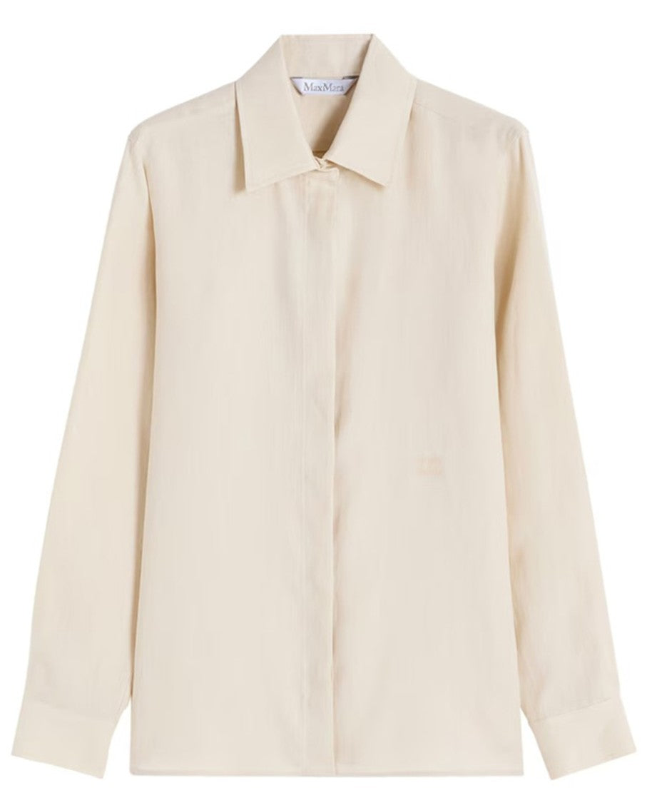 Max Mara Silk Shirt With Concealed Button Placket