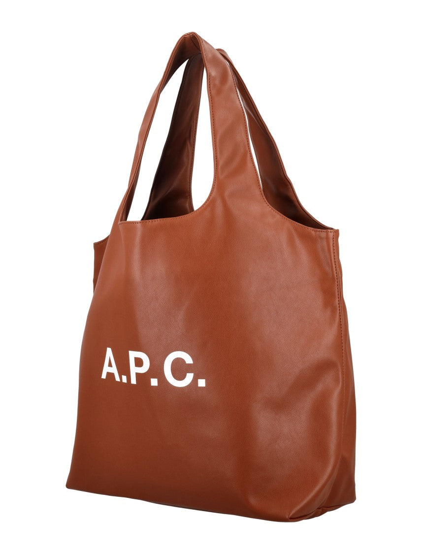 A.P.C. Ninon Spacious Brown Tote Bag