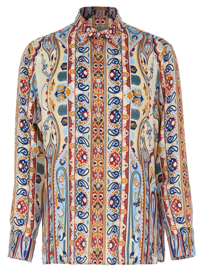Etro Intricate Paisley Print Viscose Shirt