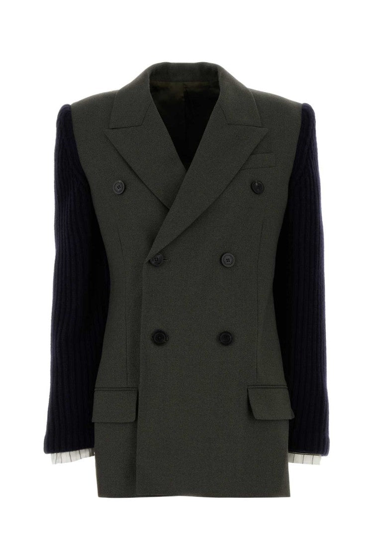 Jean Paul Gaultier Khaki Wool Blend Blazer