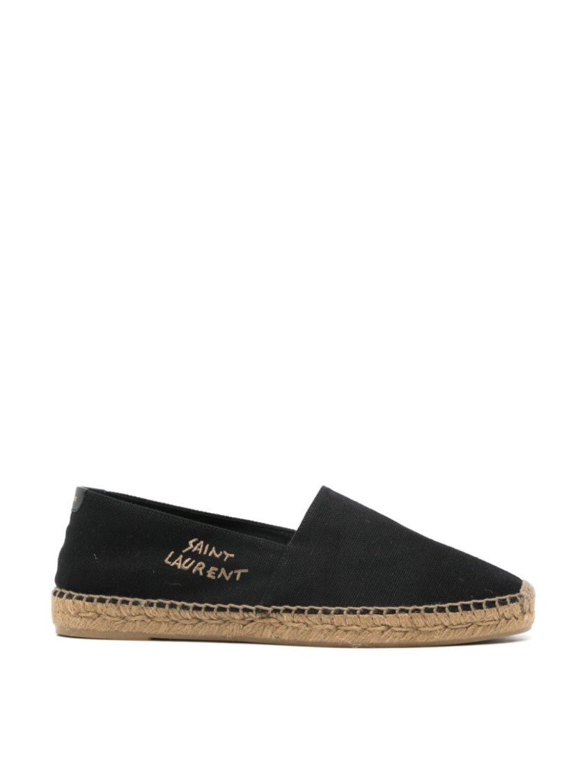 Saint Laurent Embroidered Logo Espadrilles