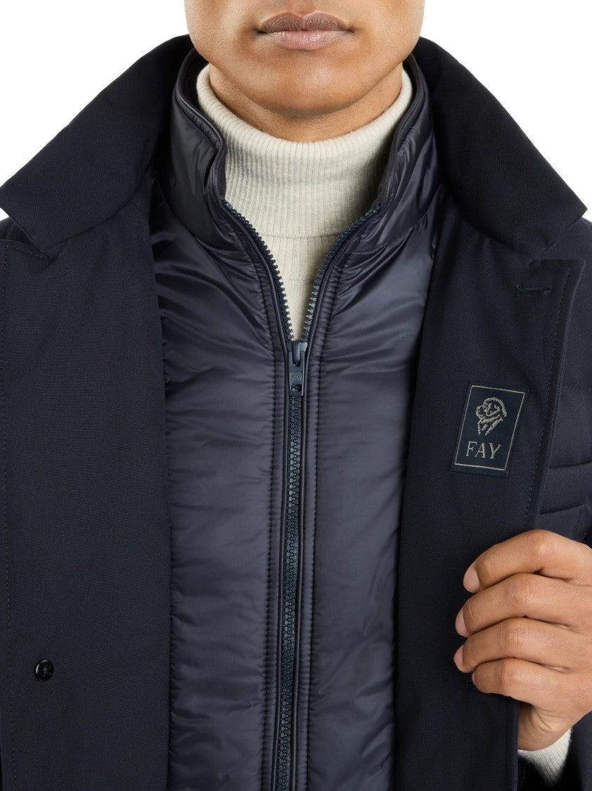 Fay Double Front Down Jacket With Water-Repellent Treatment