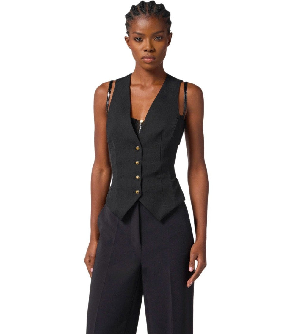 Elisabetta Franchi Black Vest