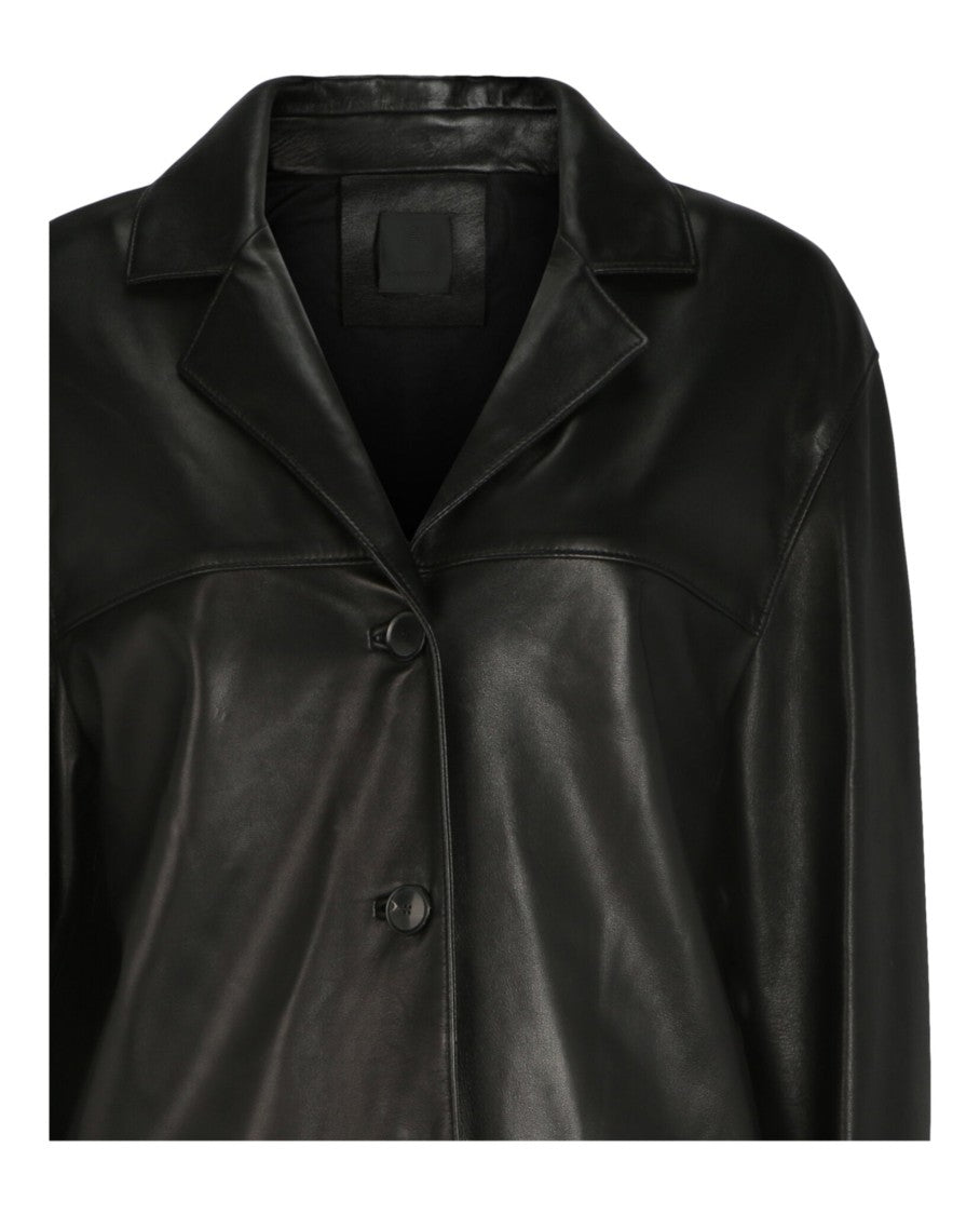 Givenchy Single-Breasted Oversized Blazer In Smooth Lambskin