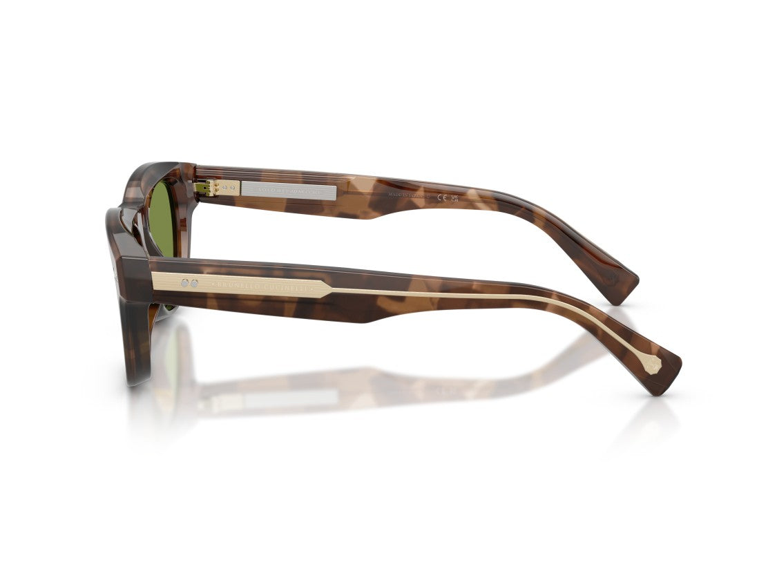 Brunello Cucinelli Tortoiseshell 0Bc3016s Acetate Square Sunglasses