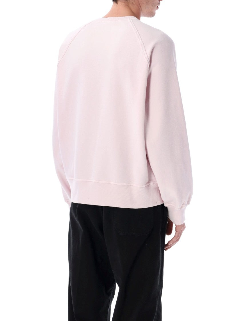 Stone Island Oversized Crewneck Sweatshirt In Brushed Organic Cotton