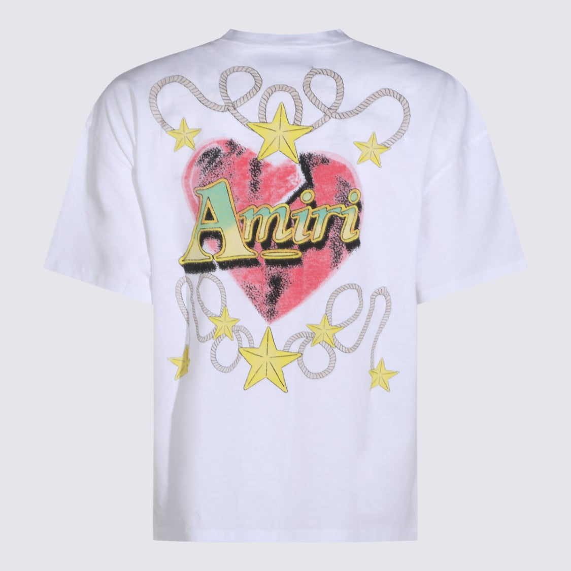 Amiri Heart Graphic Cotton T-Shirt With Artistic Detail