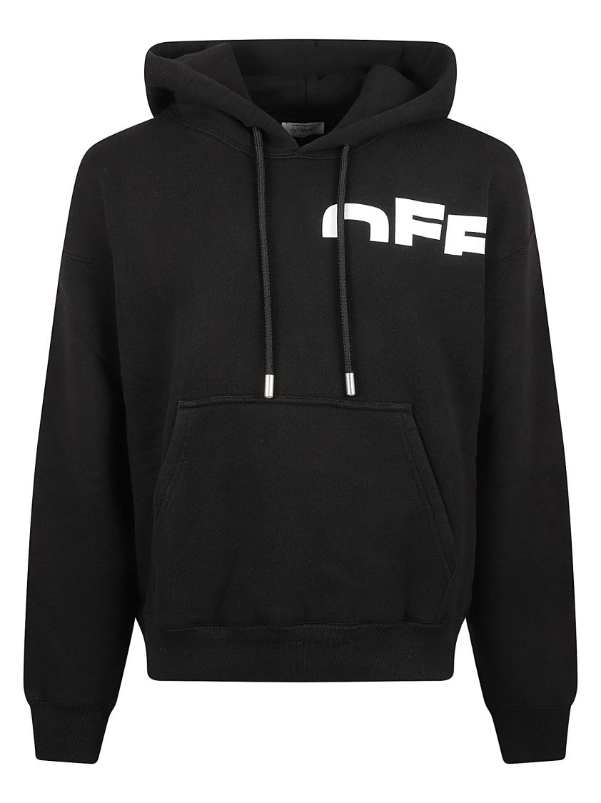 Off-White Relaxed Fit Black Hoodie