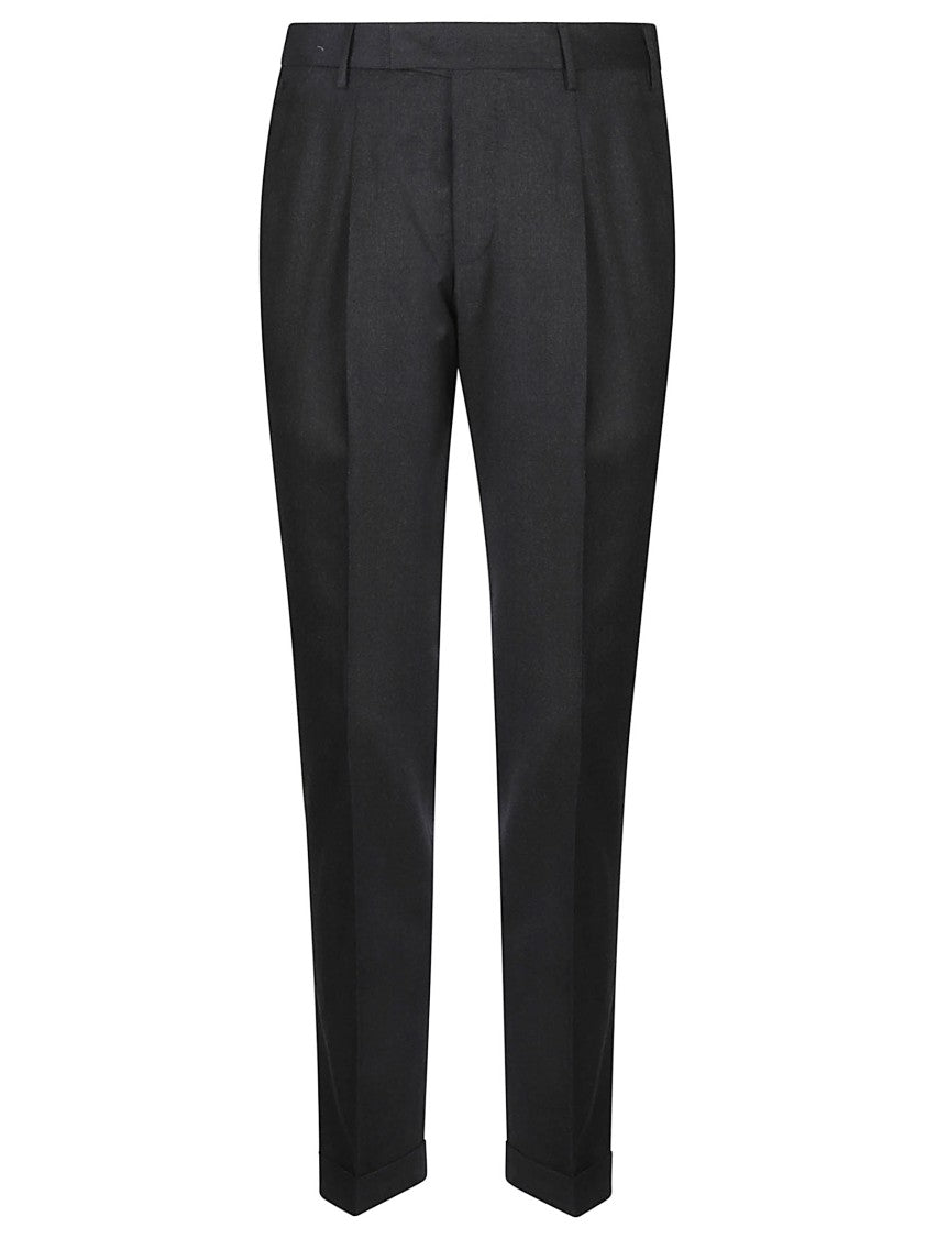 Pt Torino Master 1P Black Virgin Wool Pants