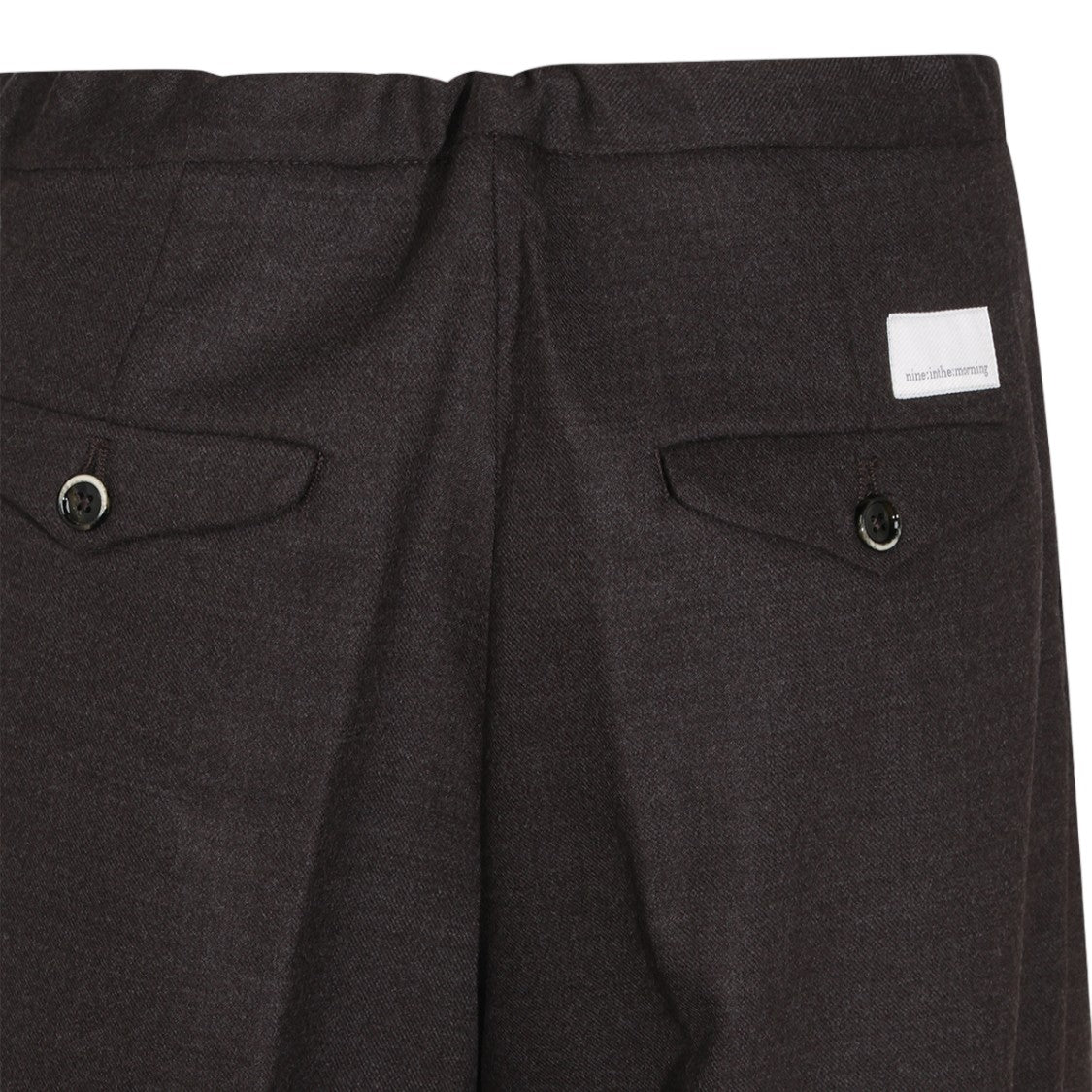 Nine In The Morning Drawstring Pleated Wide-Leg Pants