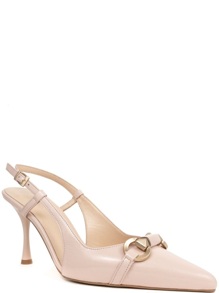 Sergio Moretti Part-Open High Heel Pumps With Decorative Buckle