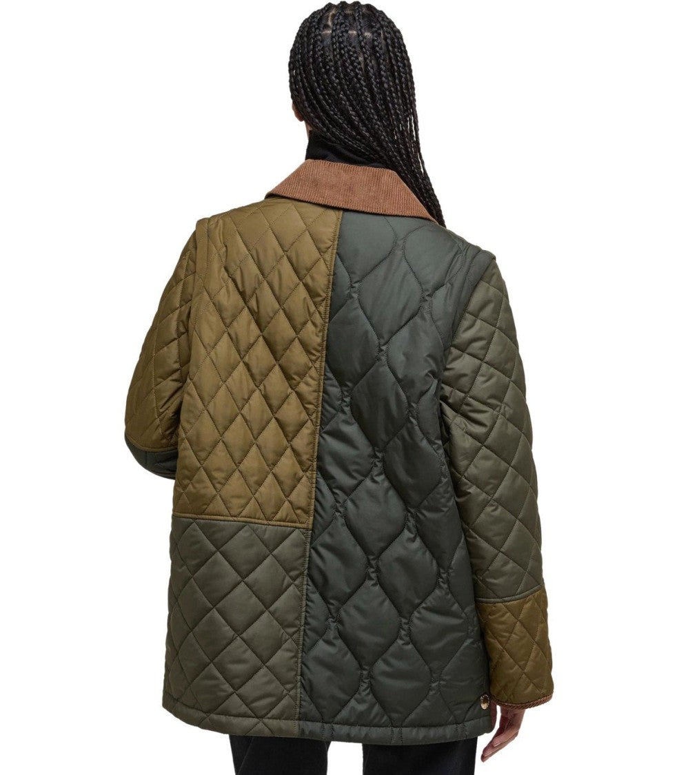 Barbour Lorrie Green Quilted Jacket