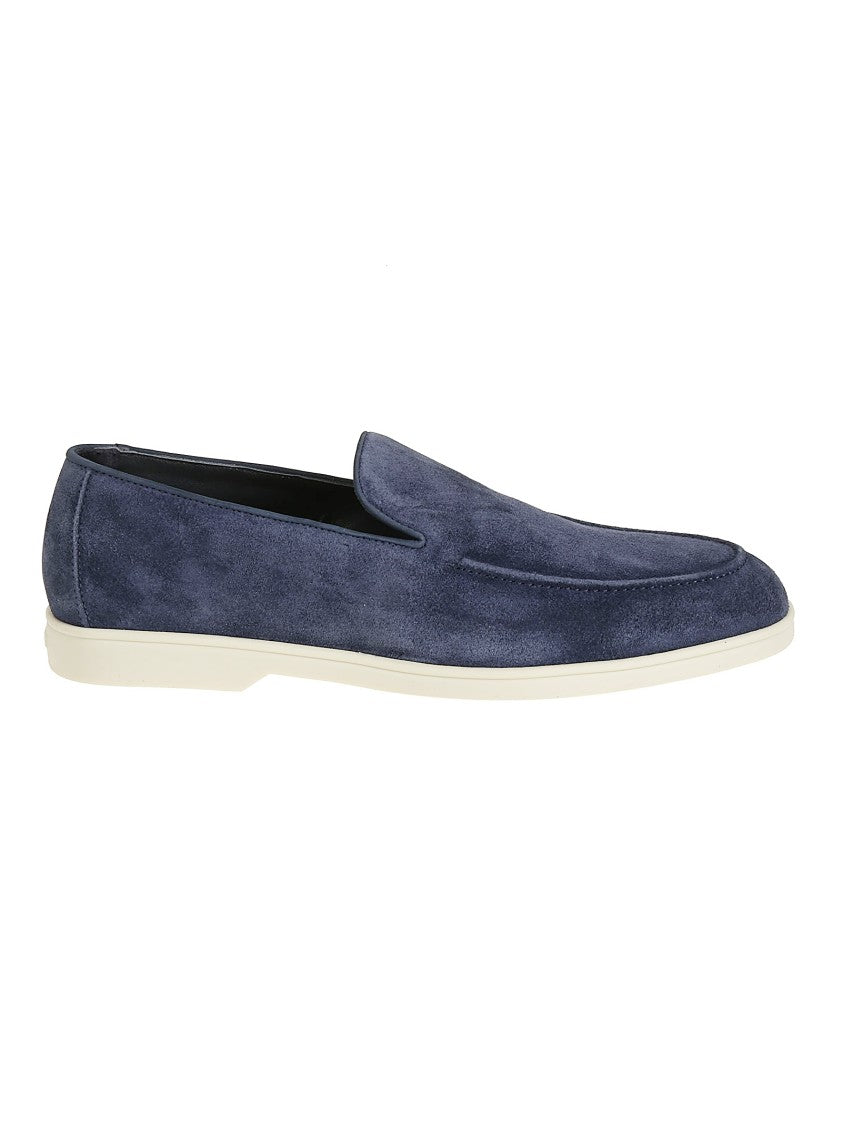 Doucal's Adler Loafer In Storm Vision Suede