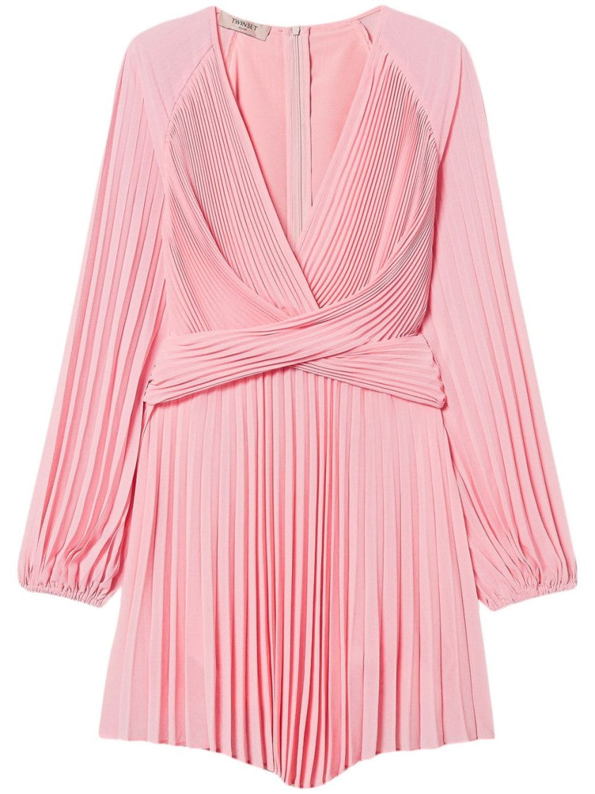 Twin-Set Peach Pink Dress With Crossover Straps