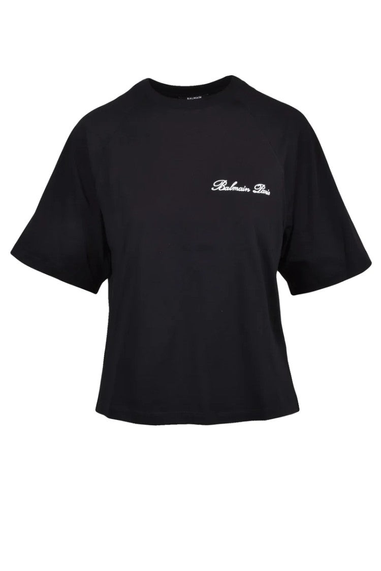 Balmain Cotton T-Shirt - Black