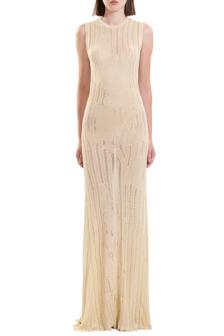 Saiid Kobeisy Knit Floral Dress