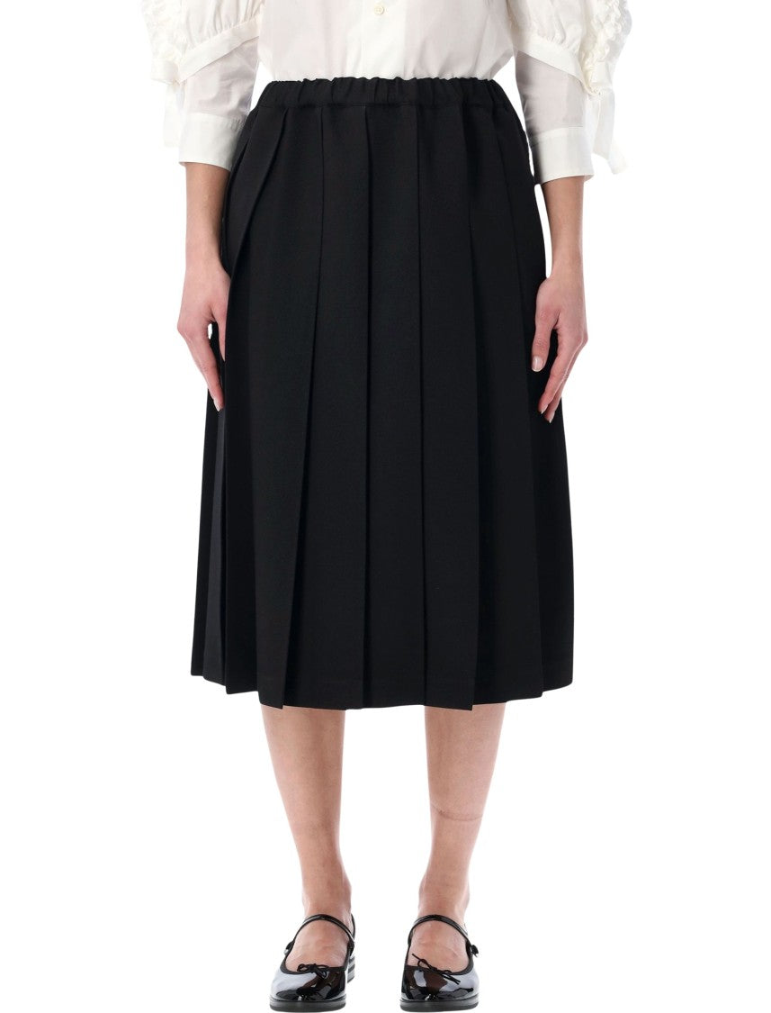 Comme Des Garçons Plisse Midi Elastic Waist Skirt