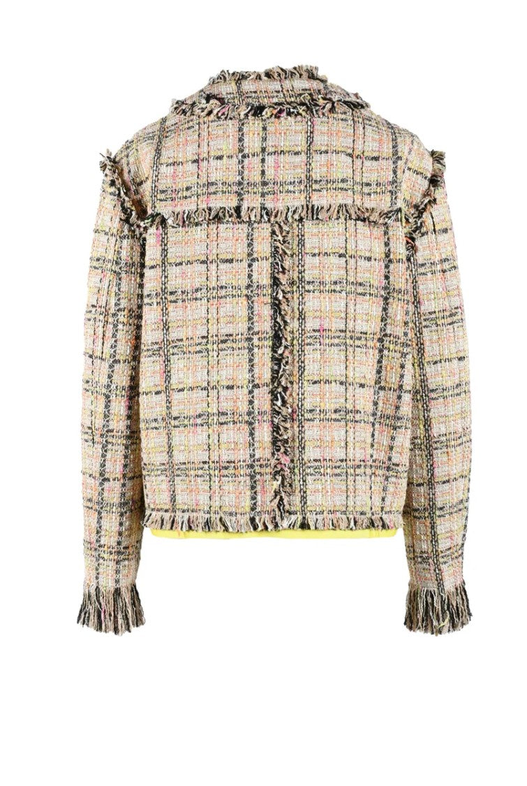 Msgm Mixed Materials Jacket - Beige