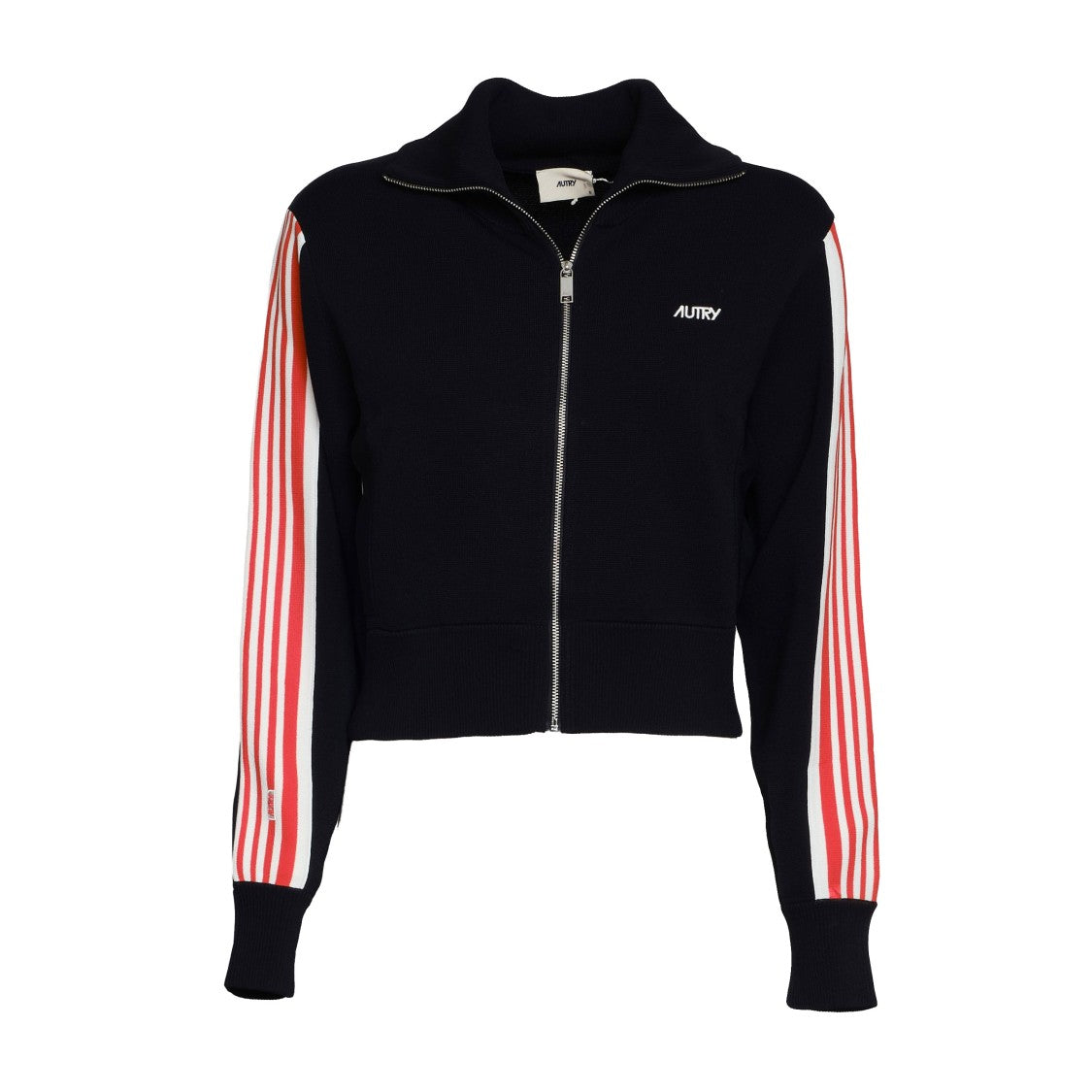 Autry Knitted Tennis-Style Jacket With Zip Closure