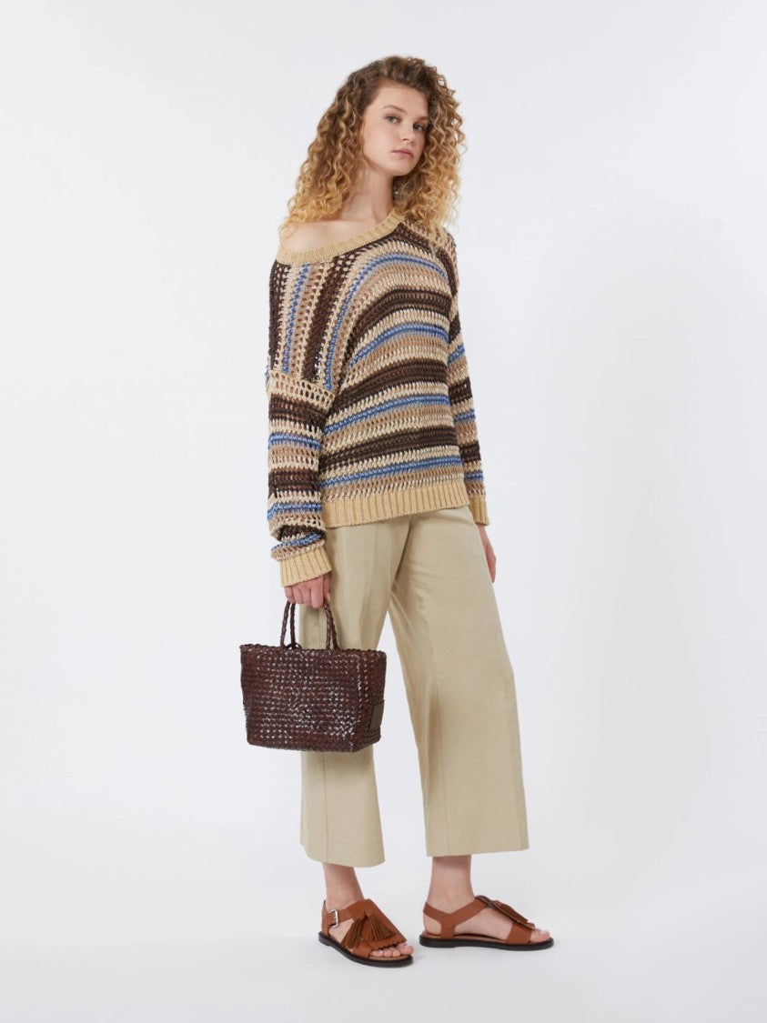 Max Mara Wide-Leg Cropped Pants With High Waist