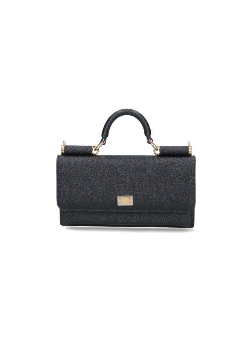 Dolce & Gabbana Textured Black Leather Mini Bag