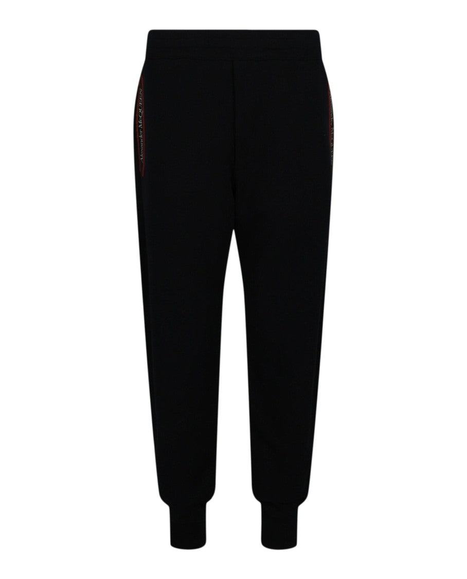 Alexander Mcqueen Selvedge Logo Tape Detail Joggers