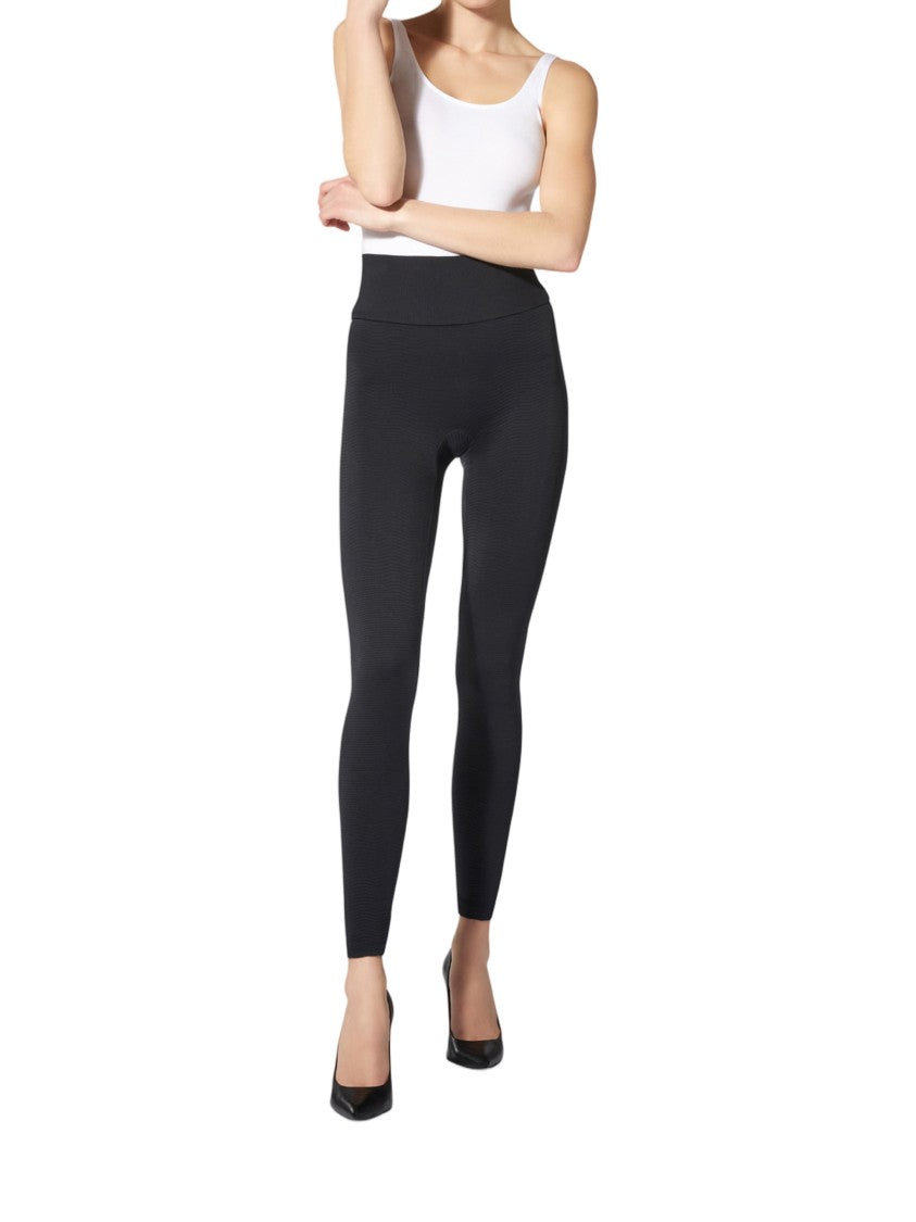 Wolford Wellness Leggings High-Waisted Ribbed Texture Leggings