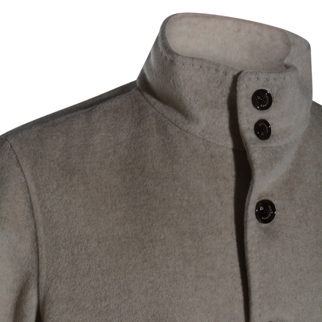 Montecore High Stand Collar Beige Jacket