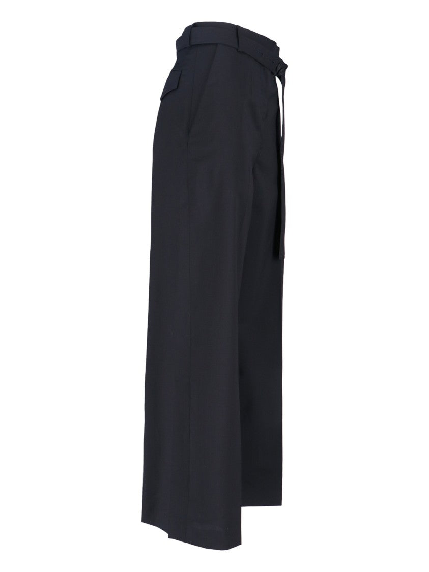Eudon Choi Tailored Black Trousers With Straight-Leg Cut