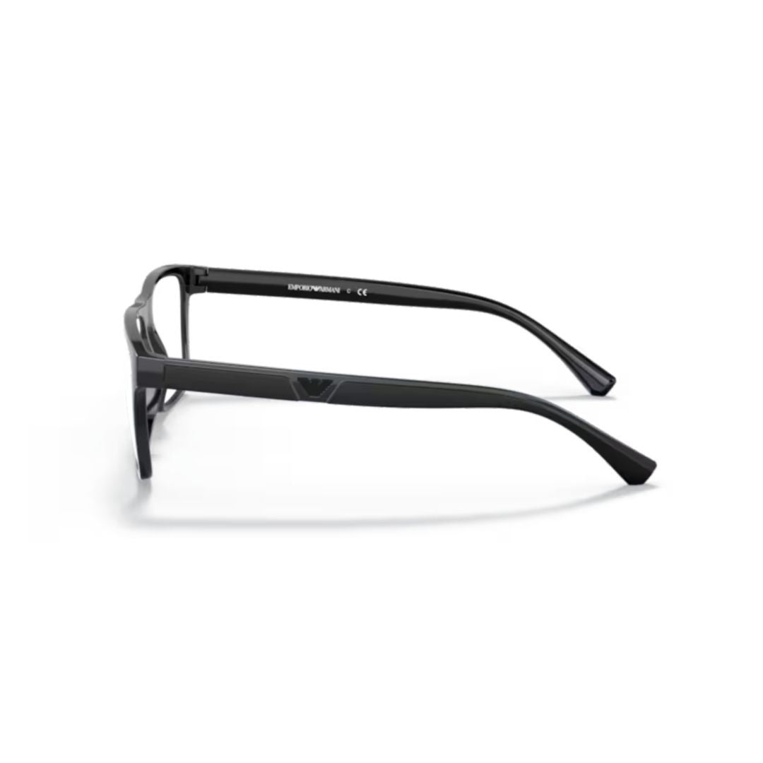 Emporio Armani 0Ea4115 Rectangular Eyeglasses And Sunglasses With Black Frame