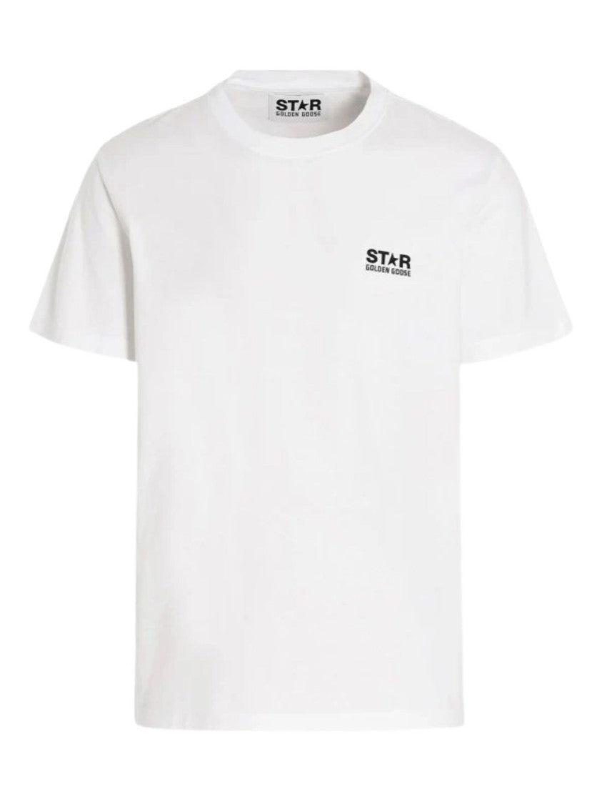 Golden Goose White Iconic Logo Cotton T-Shirt