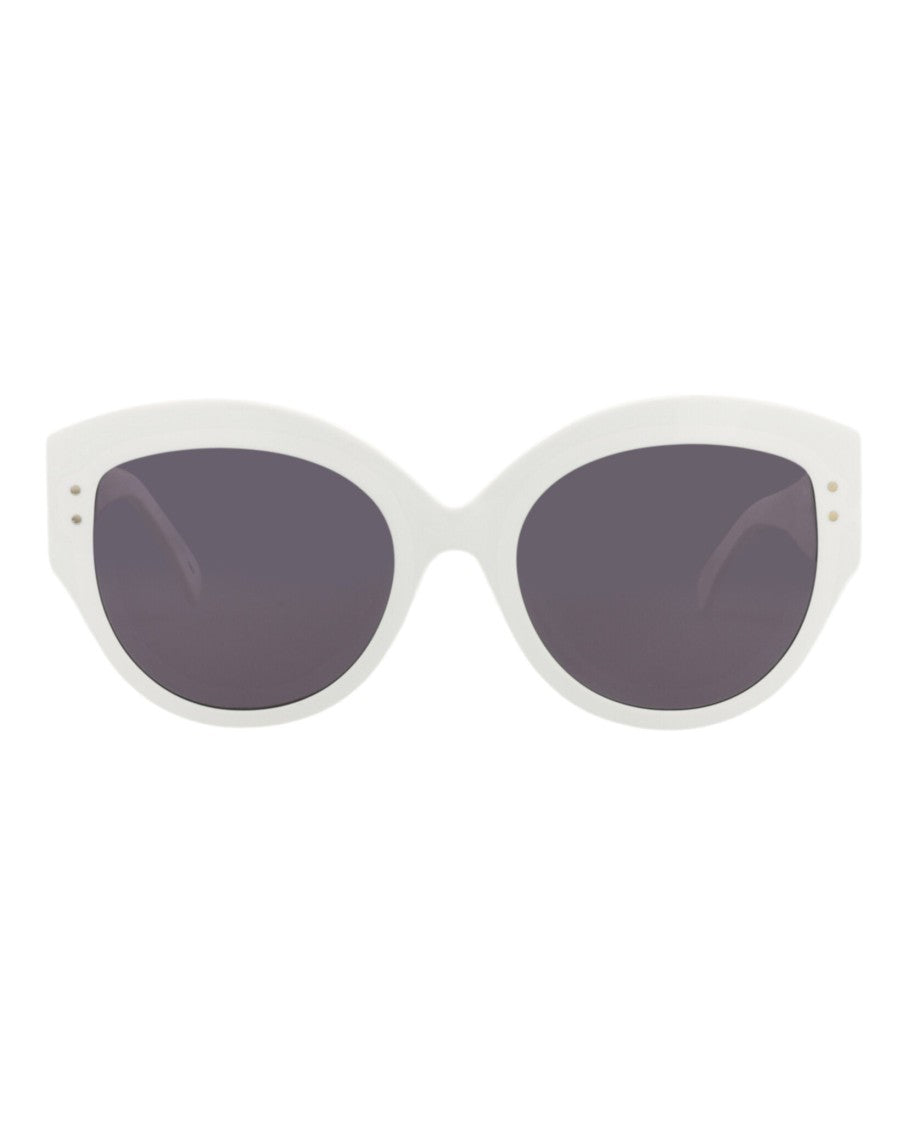 Alaïa Round-Frame Acetate Sunglasses