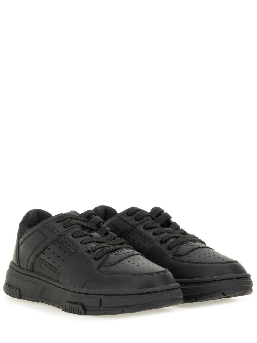 Hugo Low-Top Mesh-Detailed Polyester Sneakers
