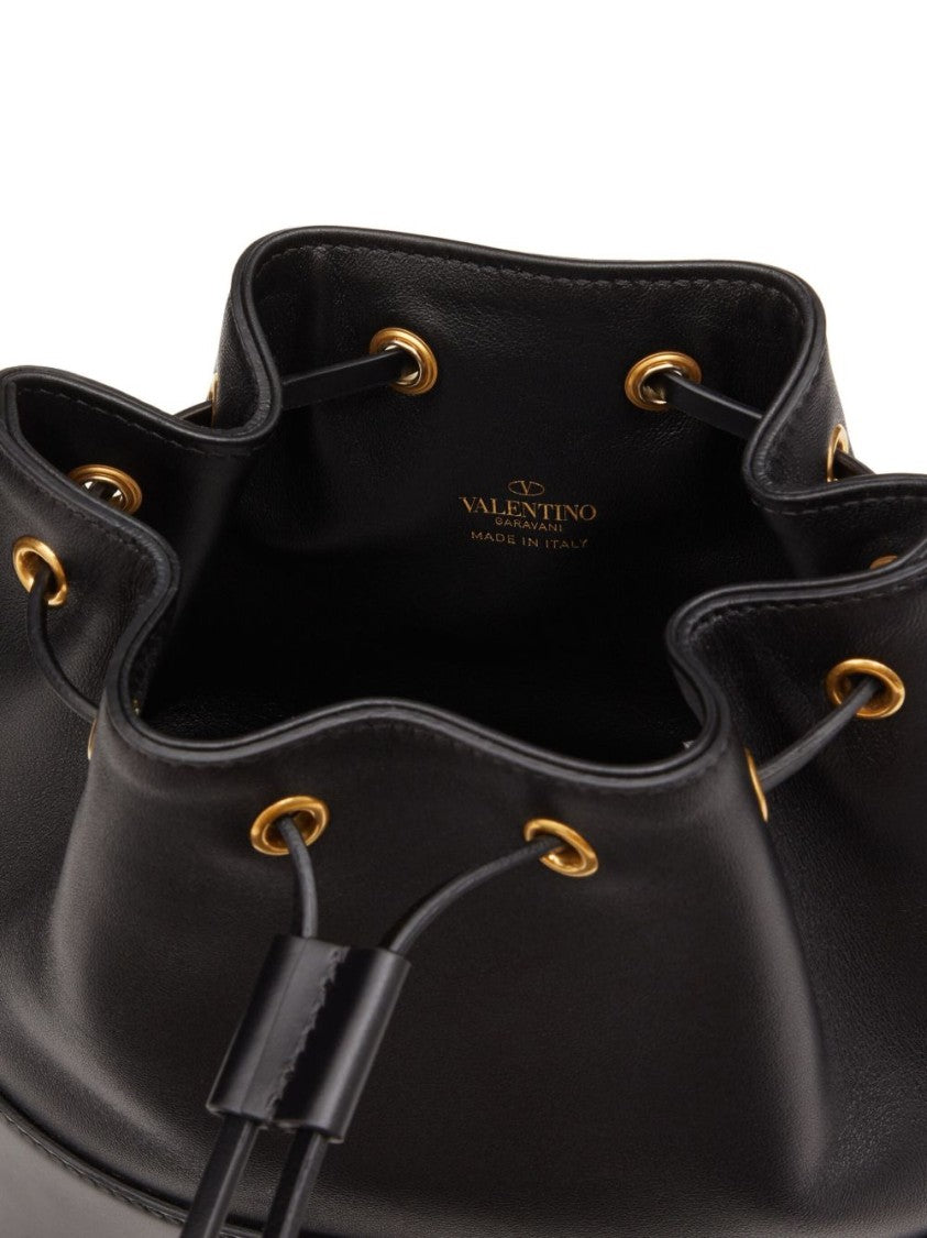 Valentino Garavani Structured Bucket Bag With Drawstring Closure