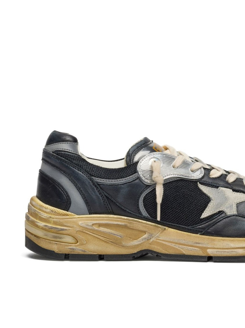 Golden Goose Low-Top Distressed Contrast Star Sneakers