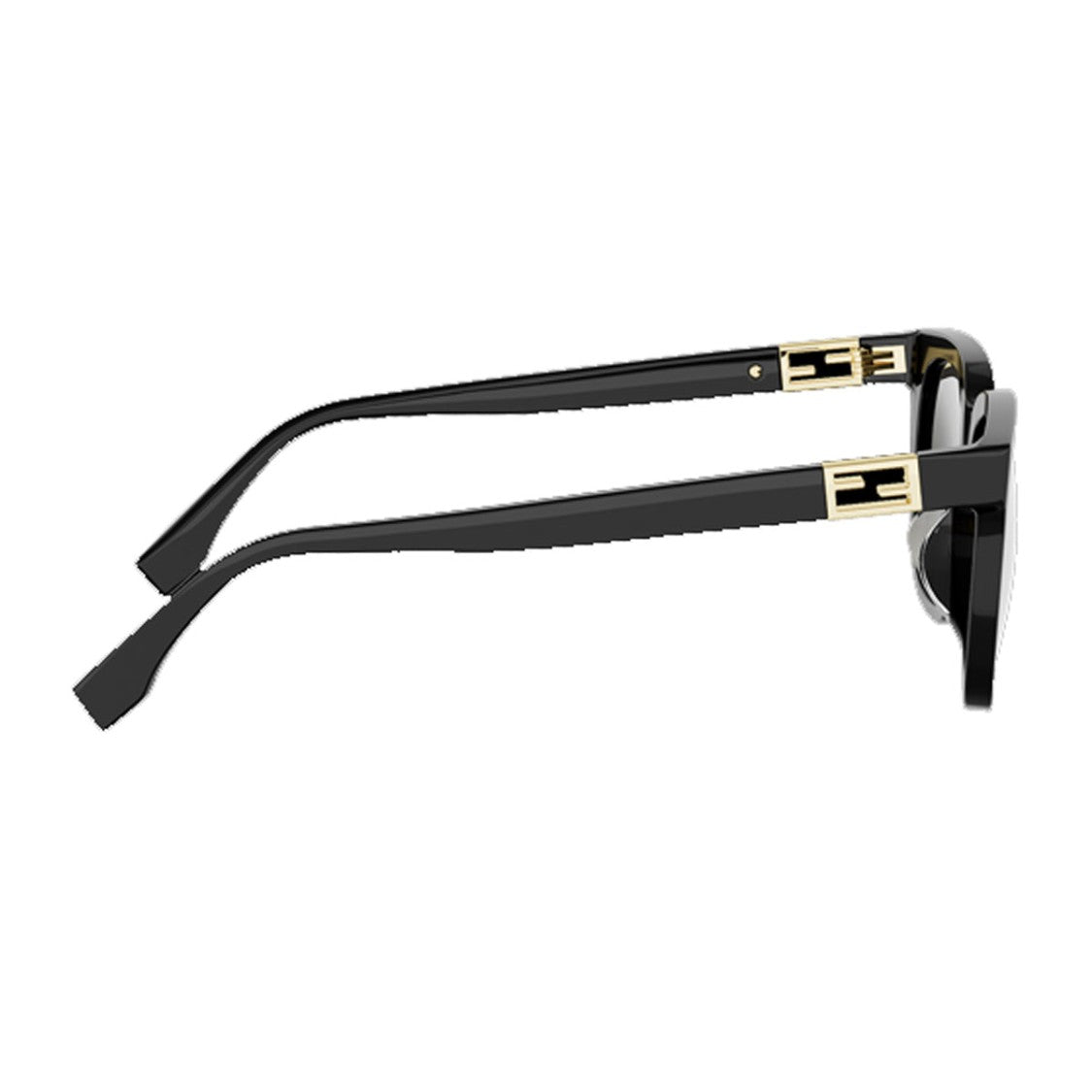 Fendi Black Tube Fe40228f Acetate Sunglasses
