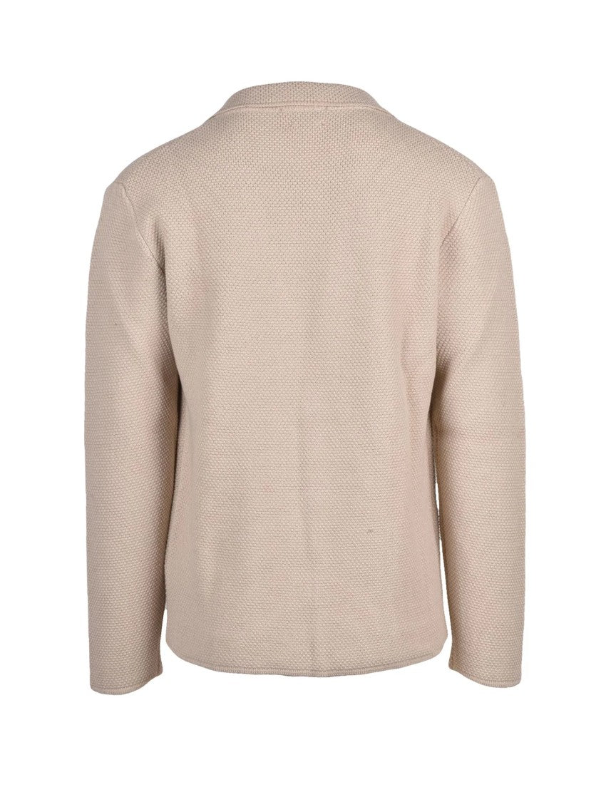 Daniele Fiesoli Cream Merino Wool Knit Cardigan