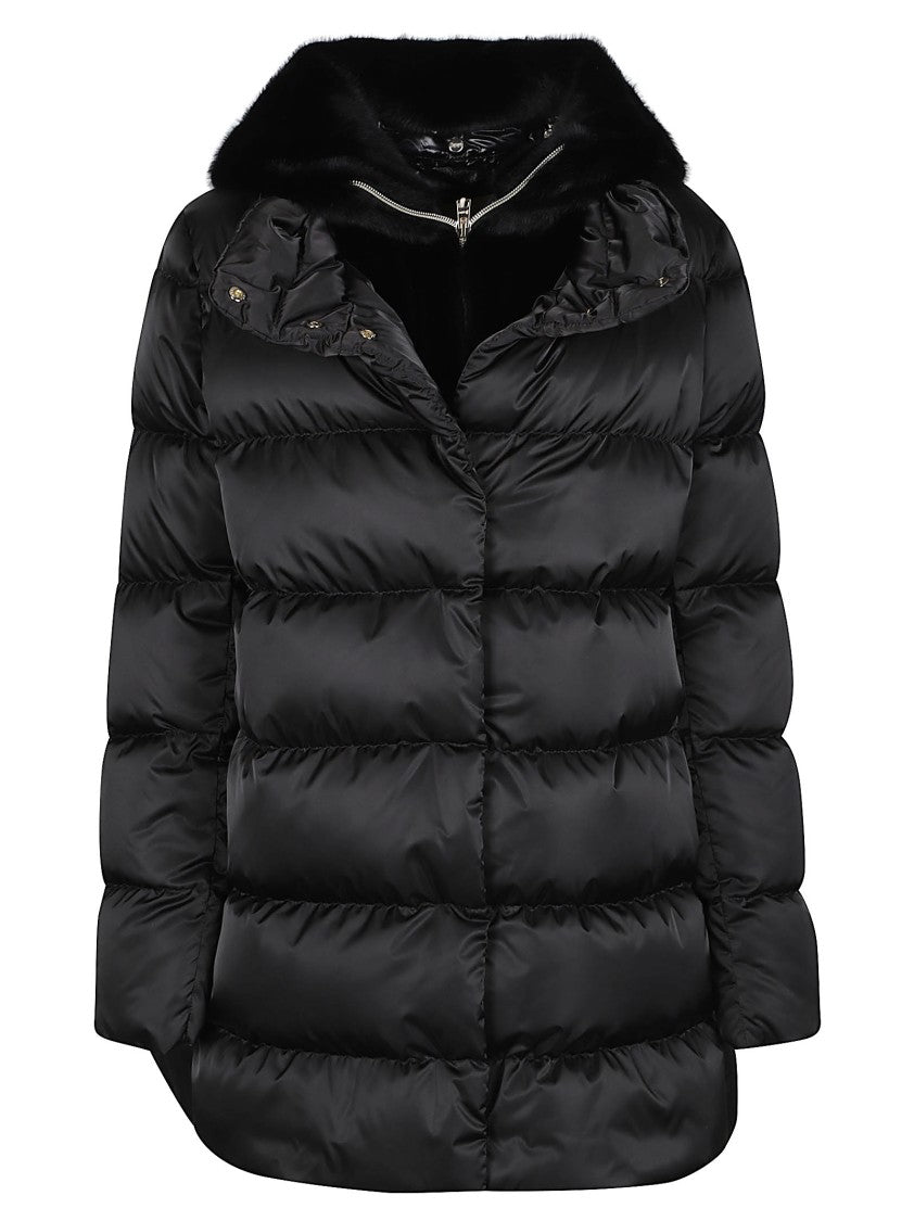 Herno A-Sape Faux Fur Polyester Down Jacket