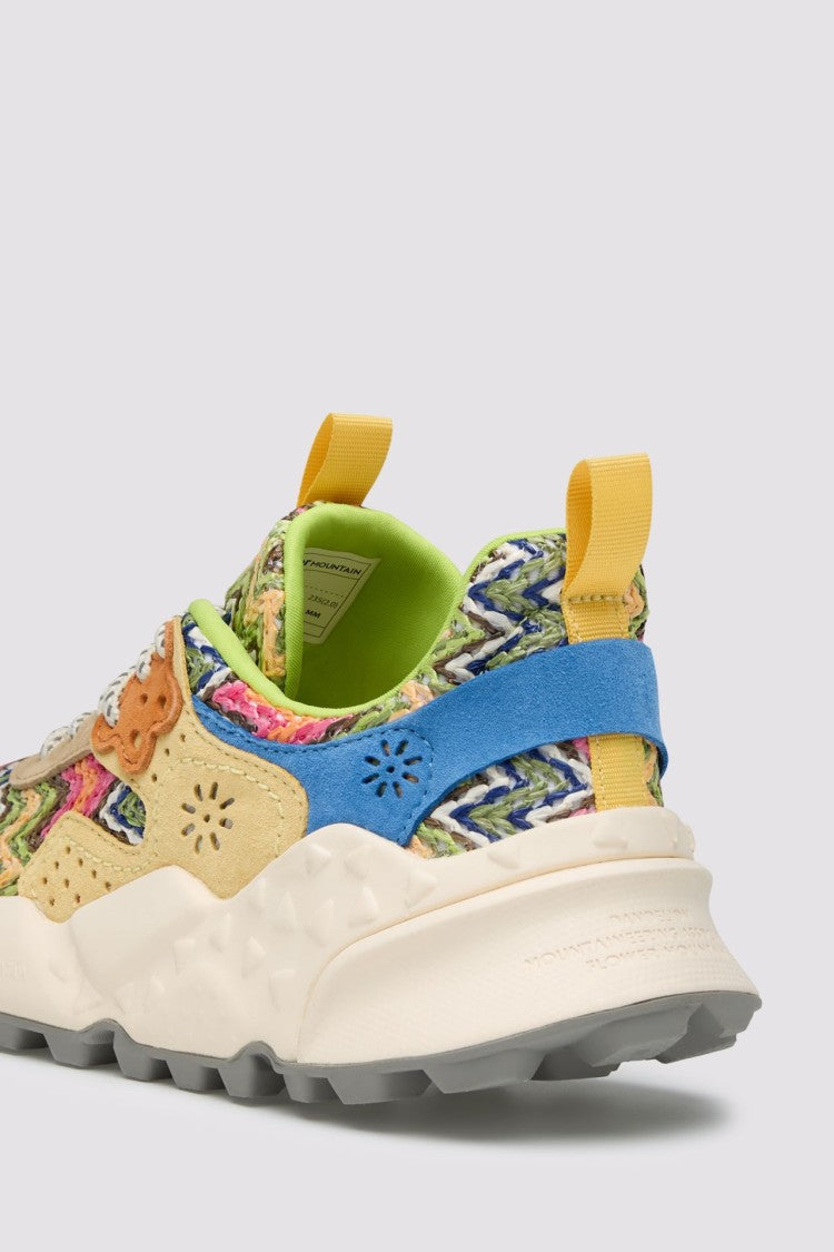 Flower Mountain Multicolored Zigzag Sneakers With Chunky White Sole
