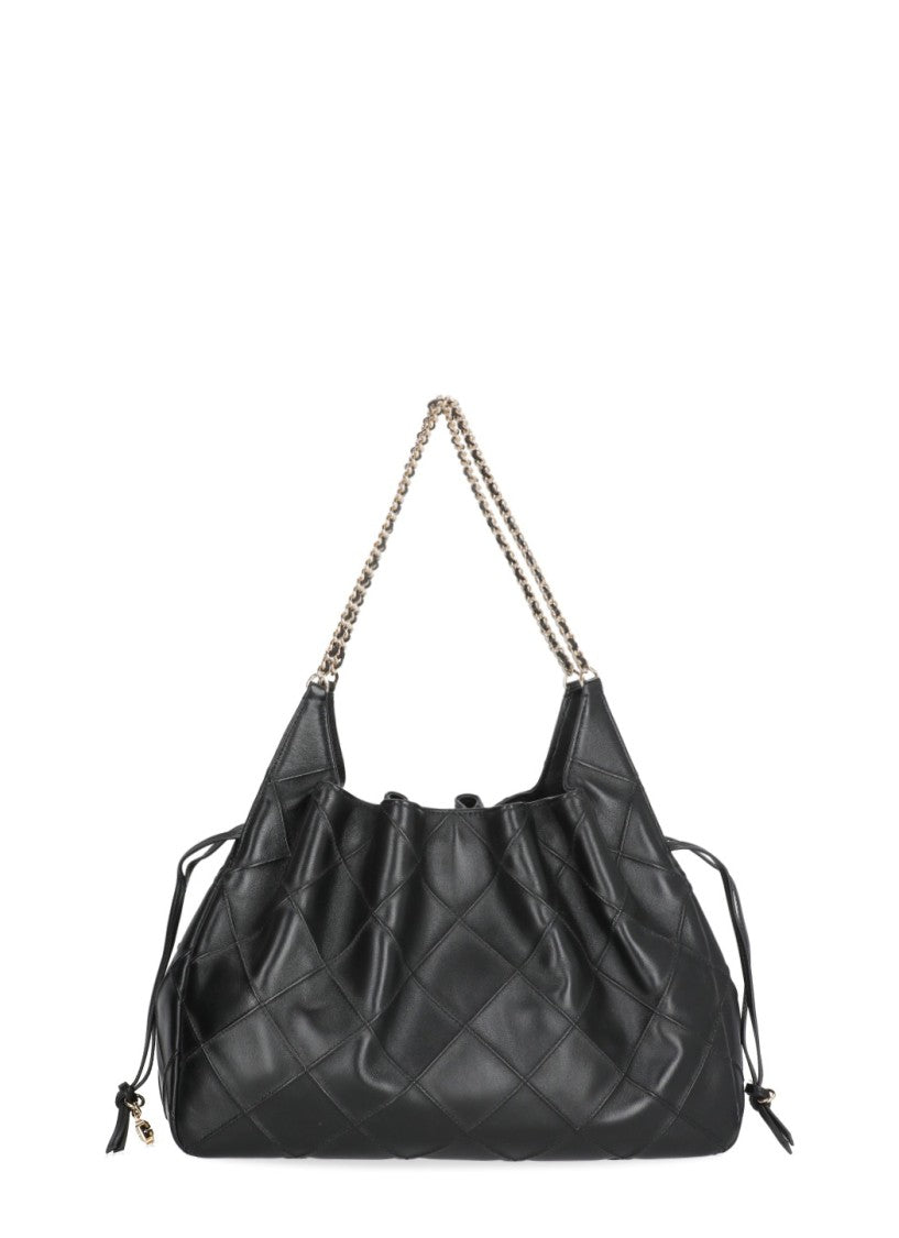 Tory Burch Black Quilted Leather Chain Detail Shoulder Bag