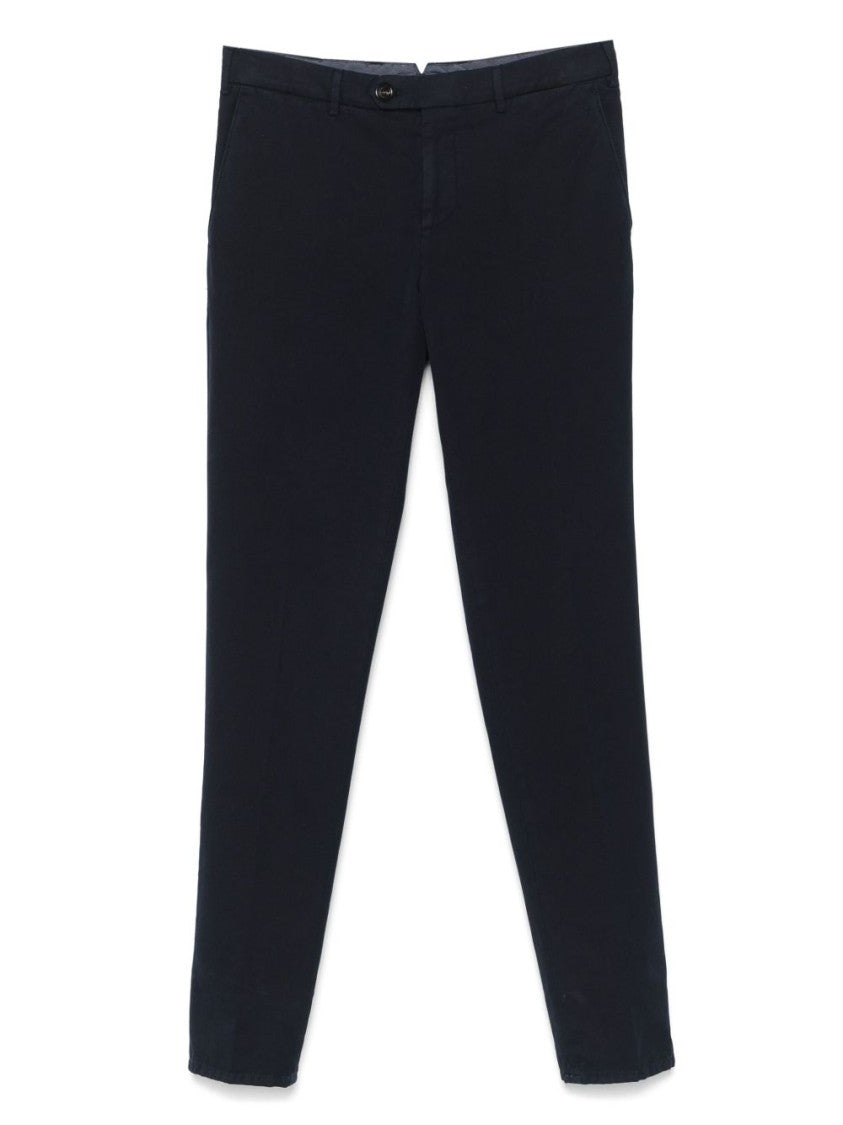 Brunello Cucinelli Tailored Black Trousers With Clean Front